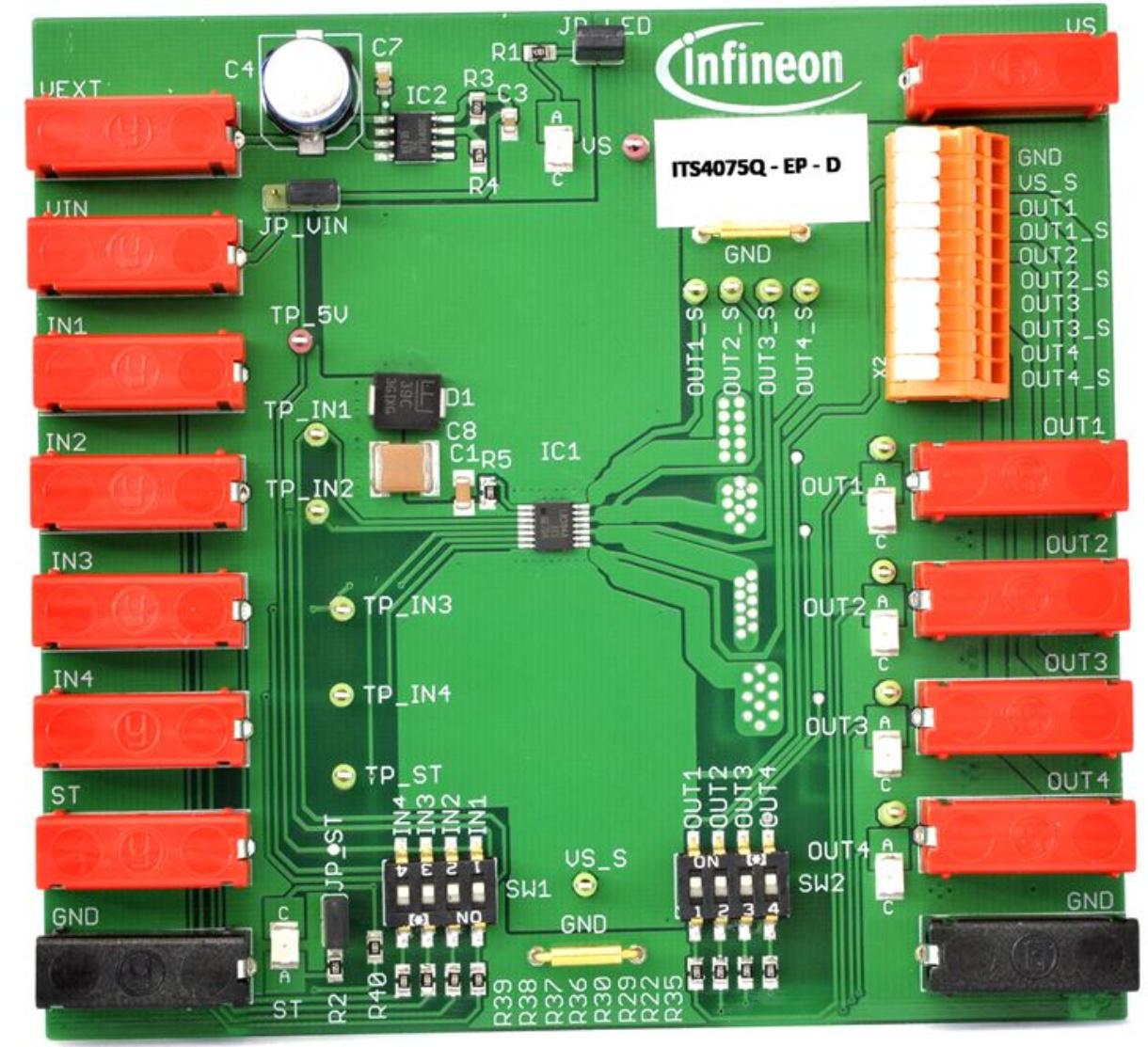 DEMOBOARDITS4075QTOBO1 Infineon