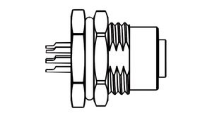 M12A-05PFFP-SF8001 Amphenol