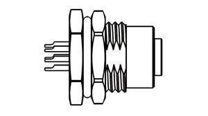 M12A-08PFFP-SF8001 Amphenol