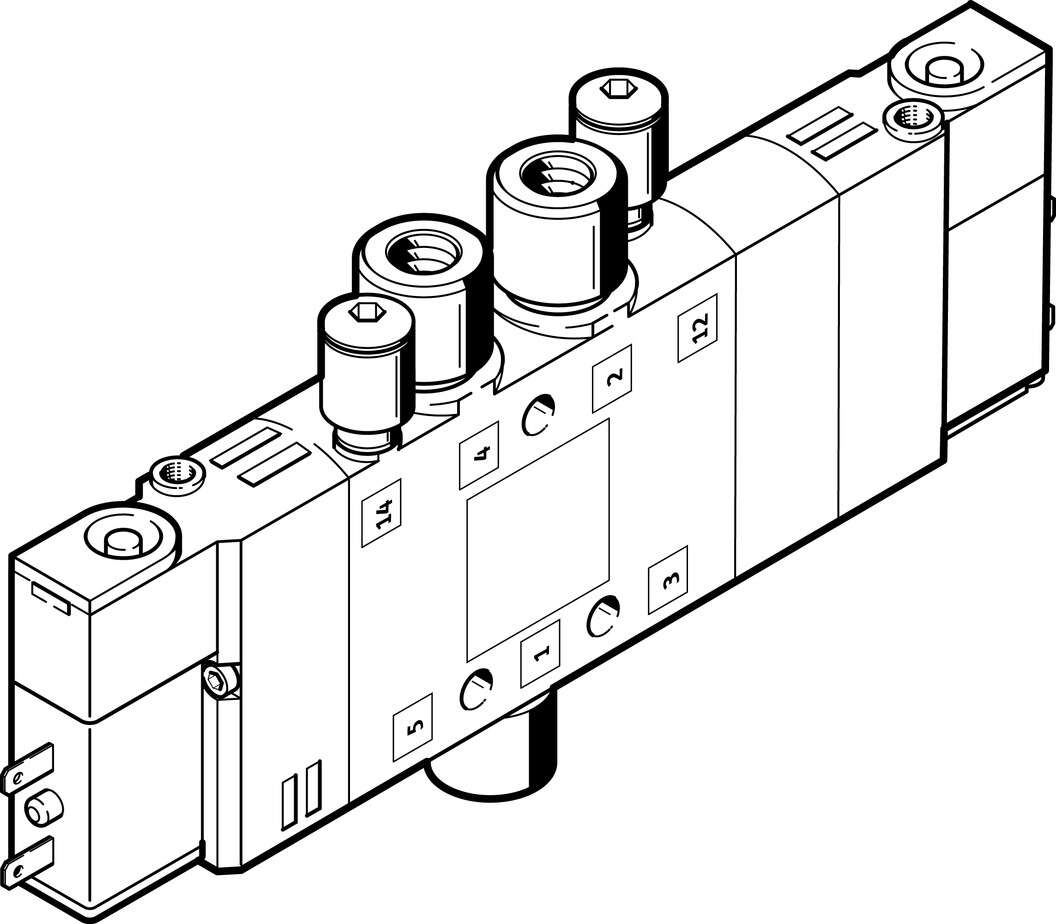 533154 Festo - CPE10-M1BH-5/3GS-QS6-B