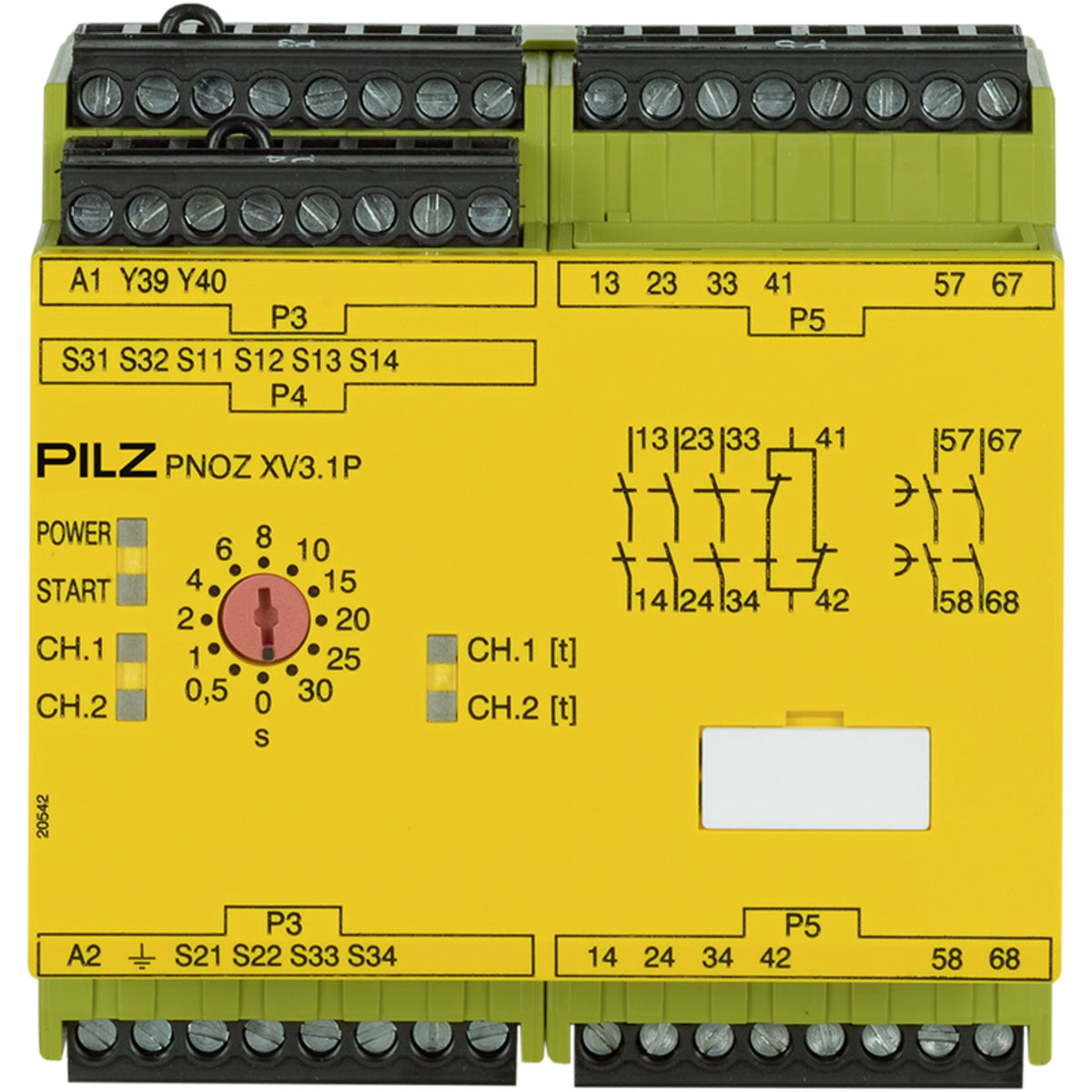 777530 Pilz - PNOZ XV3.1P 30/24-240VACDC 3NO 1NC 2NO T