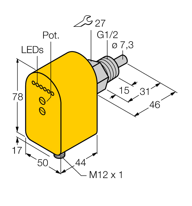 6870058 Turck - FCS-G1/2A4P-LIX-H1141/D037