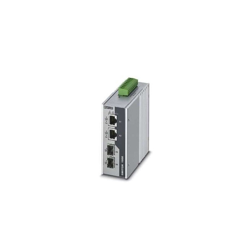 1026765 Phoenix Contact - Industrial Ethernet Switch - FL SWITCH 1000T-2POE-GT-2SFP