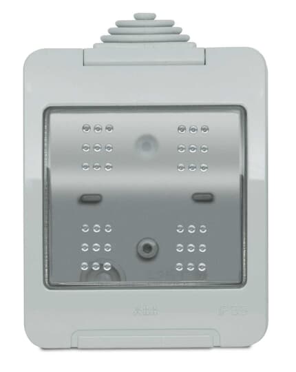 2CSK2355CH ABB - IP55 enclosure, 3 places, 3 modules width Grey  - Chiara